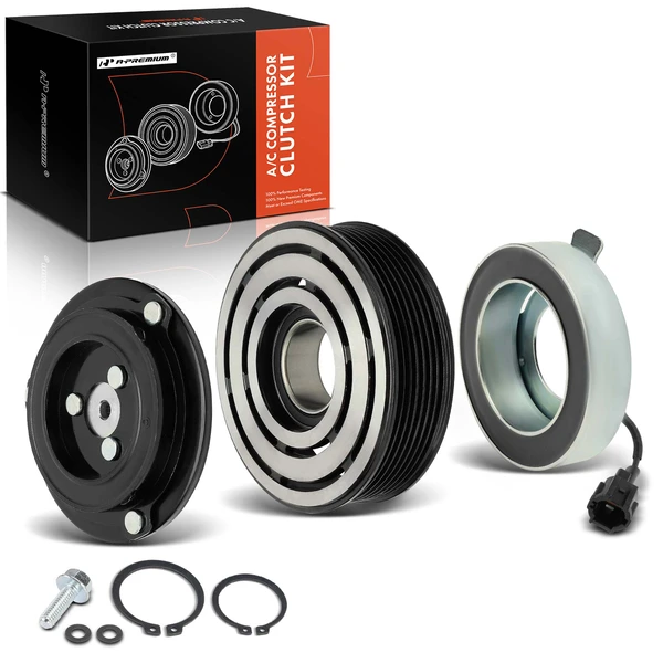 AC Compressor Clutch Kit with 7-Groove Pulley for 2009-2019 Nissan 370Z