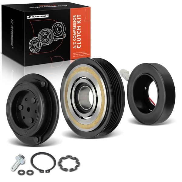 AC Compressor Clutch Kit with 6-Groove Pulley for 2012 Chevrolet Sonic