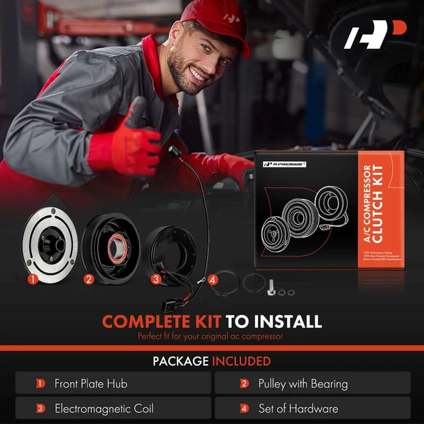 AC Compressor Clutch Kit for Hyundai Elantra 2011-2013 Elantra Coupe 2013