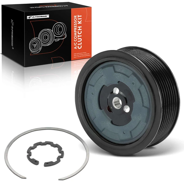 AC Compressor Clutch Kit with 8-Groove Pulley for Mercedes-Benz GL320 GL350 ML350 R350