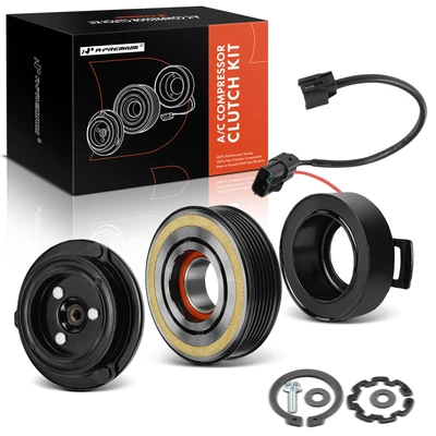 AC Compressor Clutch Kit with 6-Groove Pulley