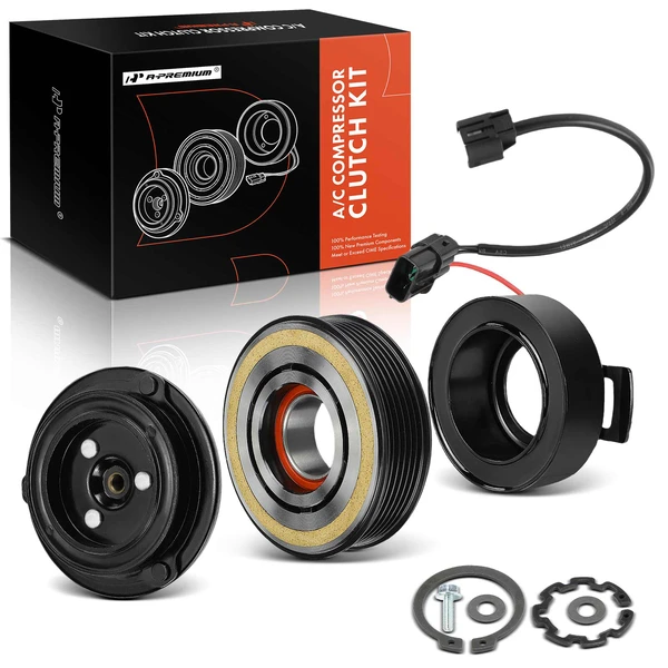 AC Compressor Clutch Kit with 6-Groove Pulley for 2020-2021 Kia Telluride