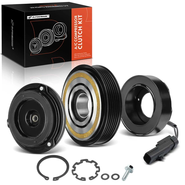 AC Compressor Clutch Kit with 6-Groove Pulley for 2004-2007 Dodge Durango