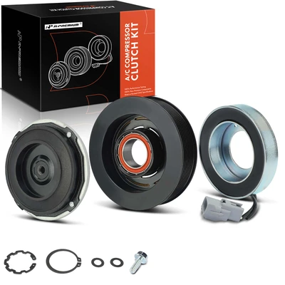 AC Compressor Clutch Kit with 8-Groove Pulley