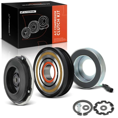AC Compressor Clutch Kit with 4-Groove Pulley