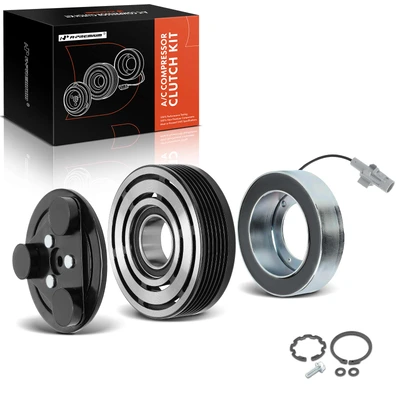 AC Compressor Clutch Kit with 6-Groove Pulley