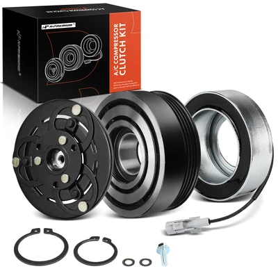 AC Compressor Clutch Kit with 4-Groove Pulley