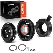 AC Compressor Clutch Kit with 4-Groove Pulley for 2014-2015 Chevrolet Spark