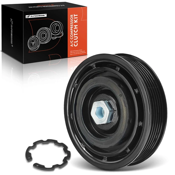 AC Compressor Clutch Kit with 6-Groove Pulley for 2015-2018 Hyundai Sonata