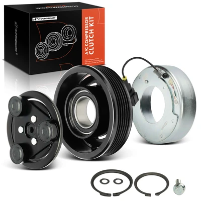 AC Compressor Clutch Kit with 6-Groove Pulley
