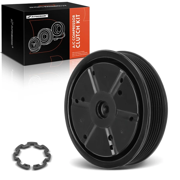 AC Compressor Clutch Kit with 6-Groove Pulley for 2009-2012 Hyundai Genesis