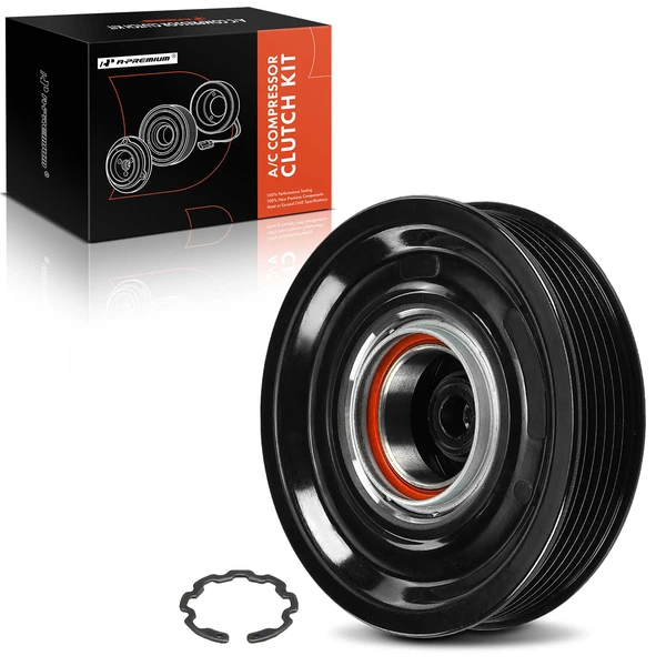 AC Compressor Clutch Kit with 6-Groove Pulley for 2010-2019 Subaru Outback