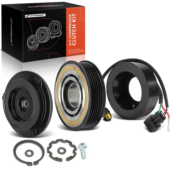 AC Compressor Clutch Kit with 6-Groove Pulley for 2020-2022 Hyundai Palisade