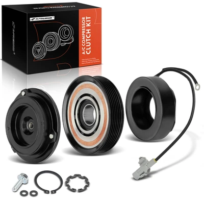 AC Compressor Clutch Kit with 6-Groove Pulley