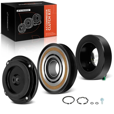 AC Compressor Clutch Kit with 4-Groove Pulley