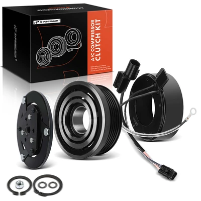 AC Compressor Clutch Kit with 6-Groove Pulley