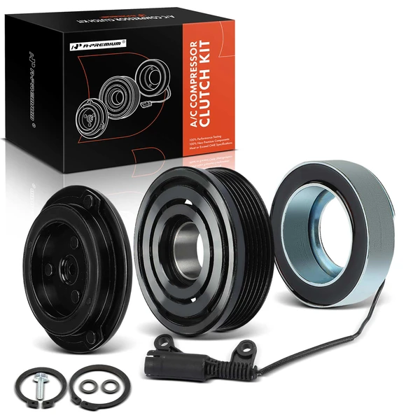 AC Compressor Clutch Kit with 6-Groove Pulley for 2002-2008 Mini Cooper