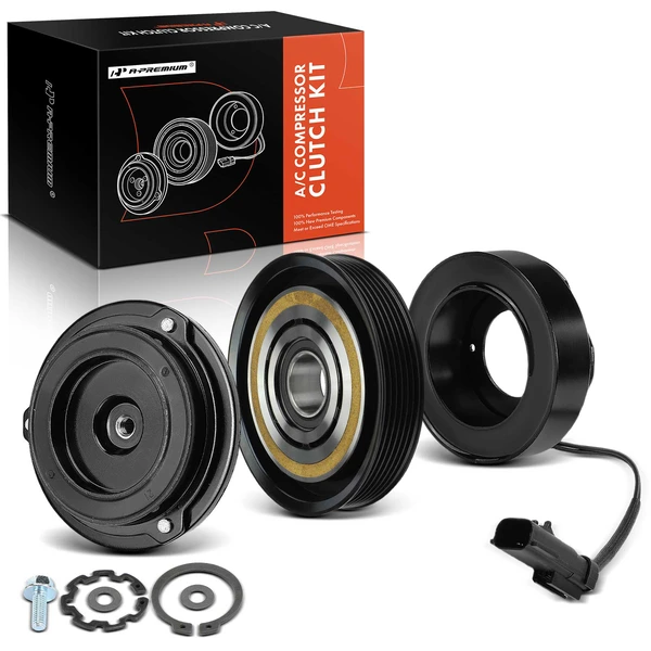 AC Compressor Clutch Kit with 6-Groove Pulley for 2006-2008 Dodge Magnum