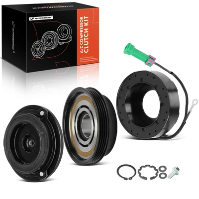 AC Compressor Clutch Kit with 4-Groove Pulley