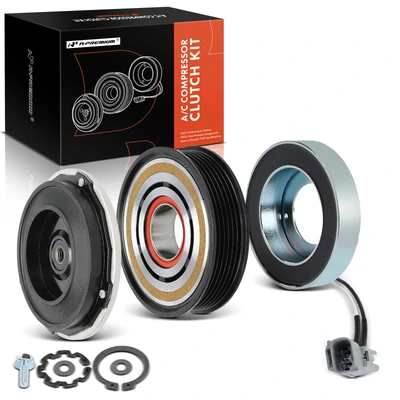 AC Compressor Clutch Kit with 6-Groove Pulley