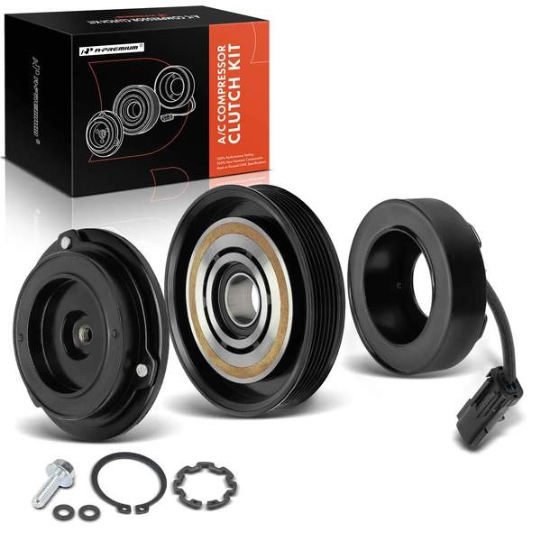 AC Compressor Clutch Kit with 6-Groove Pulley for 2003-2006 Jeep TJ