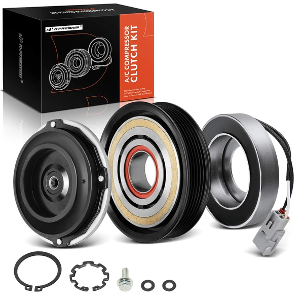 AC Compressor Clutch Kit with 6-Groove Pulley for 2014-2018 Ram 1500