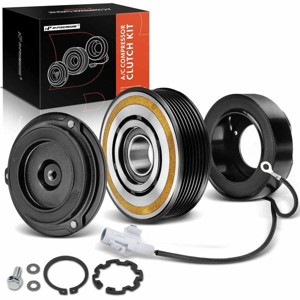 AC Compressor Clutch Kit for Toyota Tundra 2005-2006 V6 4.0L 7-Groove Pulley