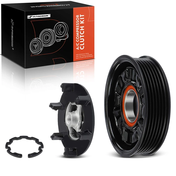 AC Compressor Clutch Kit with 6-Groove Pulley for 2009-2011 BMW Z4