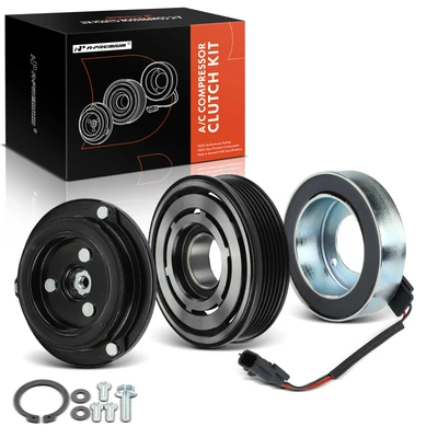 AC Compressor Clutch Kit with 6-Groove Pulley