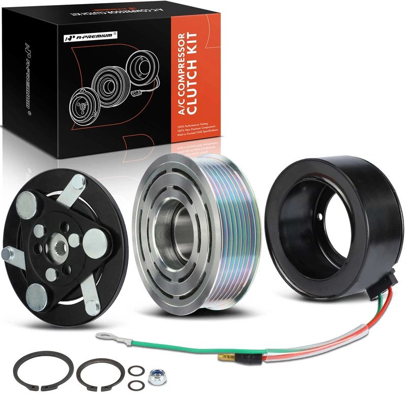 AC Compressor Clutch Kit with 7-Groove Pulley for Honda Civic 2006-2011