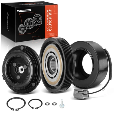 AC Compressor Clutch Kit with 6-Groove Pulley