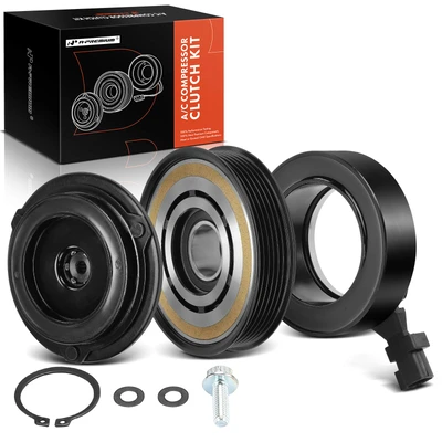 AC Compressor Clutch Kit with 6-Groove Pulley