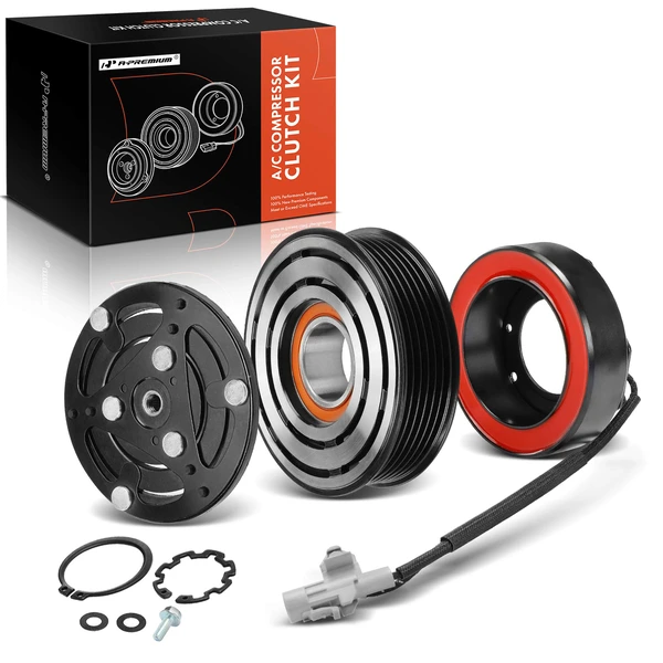 AC Compressor Clutch Kit with 6-Groove Pulley for 2013-2020 Subaru BRZ