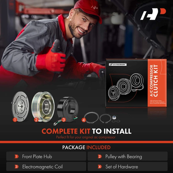 AC Compressor Clutch Kit for Honda Civic 2012-2015 Acura ILX 2013-2015 TRSE09