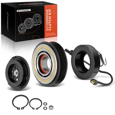 AC Compressor Clutch Kit with 6-Groove Pulley