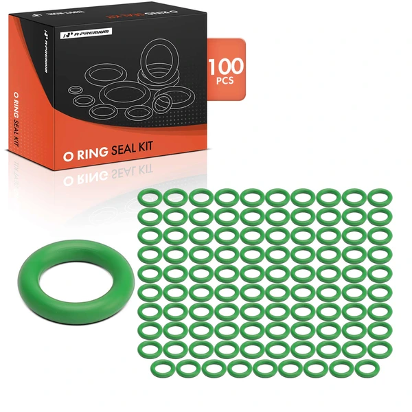 100 Pcs Exact ID(6.02±0.13mm) Exact CS(1.78±0.08mm) HNBR O-Rings Kit for Universal