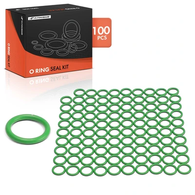 100 Pcs Exact ID(10.69±0.13mm) Exact CS(1.78±0.08mm) HNBR O-Rings Kit for Universal