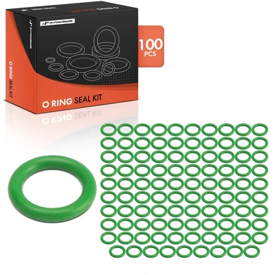 100 Pcs Exact ID(10.69±0.13mm) Exact CS(2.62±0.08mm) HNBR O-Rings Kit for Universal