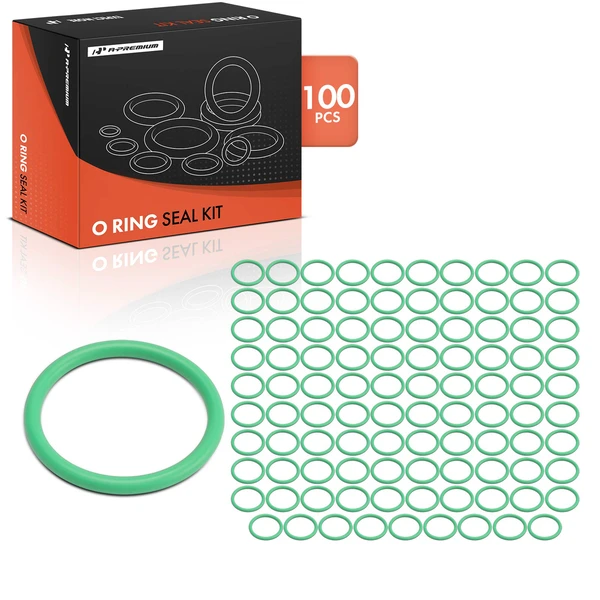 100 Pcs Exact ID(23.47±0.25mm) Exact CS(2.62±0.08mm) HNBR O-Rings Kit for Universal