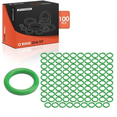 100 Pcs Exact ID(6.5±0.13mm) Exact CS(1.5±0.08mm) HNBR O-Rings Kit for Universal