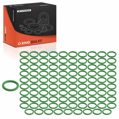 100 Pcs Exact ID(9.00±0.13mm) Exact CS(1.50±0.08mm) HNBR O-Rings Kit for Universal