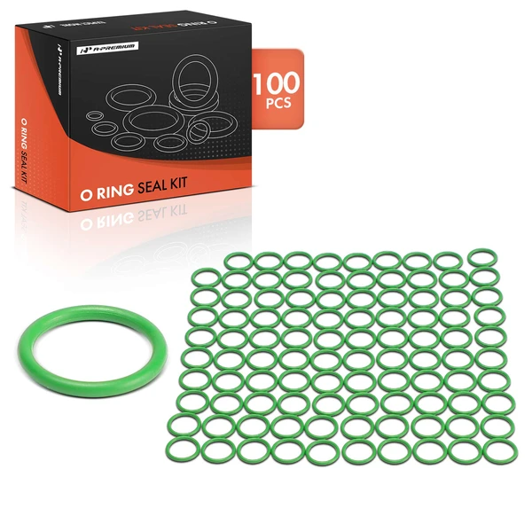 100 Pcs Exact ID(11.00±0.13mm) Exact CS(1.50±0.08mm) HNBR O-Rings Kit for Universal