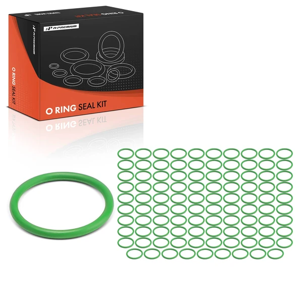 100 Pcs Exact ID(15.0 ±0.23mm) Exact CS(1.50±0.08mm) HNBR O-Rings Kit for Universal