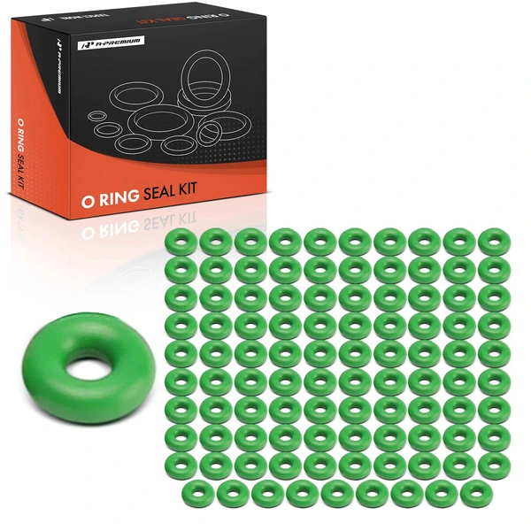 100 Pcs Exact ID(1.78±0.13mm) Exact CS(1.78±0.08mm) HNBR O-Rings Kit for Universal