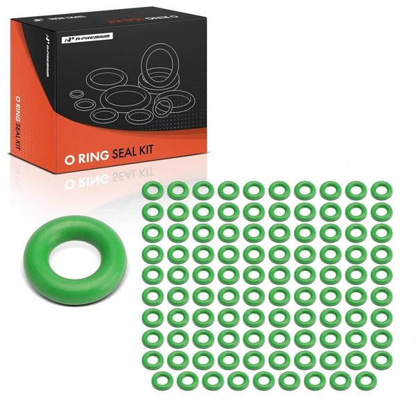 100 Pcs Exact ID(5.23±0.13mm) Exact CS(2.62±0.08mm) HNBR O-Rings Kit for Universal