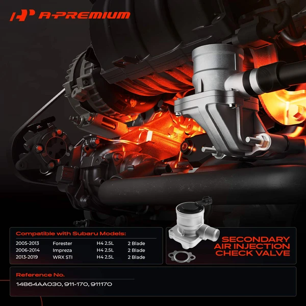 Right Secondary Air Injection Check Valve for Subaru Forester 2005-2013 Impreza