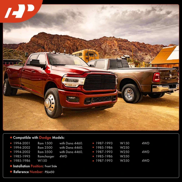 Axle Shaft Disconnect Conversion kit for Dodge Ram 1500 2500 3500 94-02 W-Series