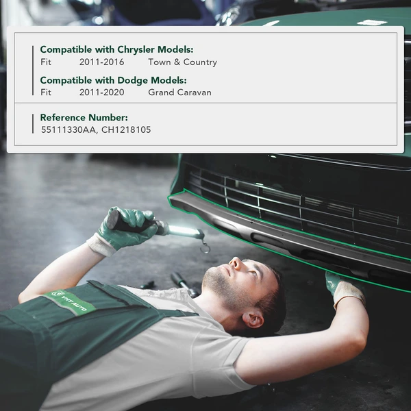 Passenger Radiator Air Deflector for Dodge Grand Caravan Chrysler Town & Country