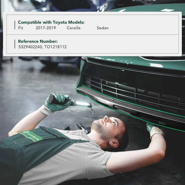 Driver Grille Air Deflector Guide for 2017-2019 Toyota Corolla