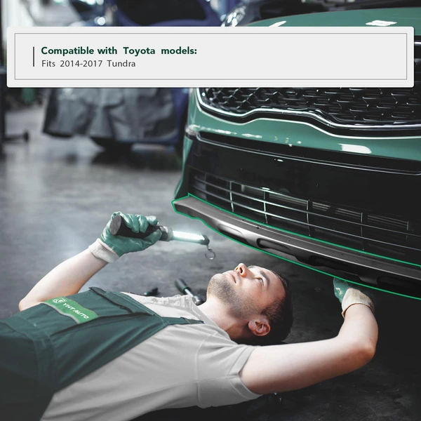 Passenger PP Grille Air Deflector for Toyota Tundra 2014-2017 with Towing Package